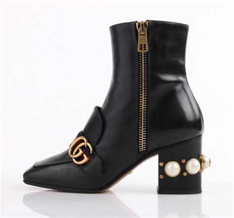 gucci pearl boots|gucci platform boots.